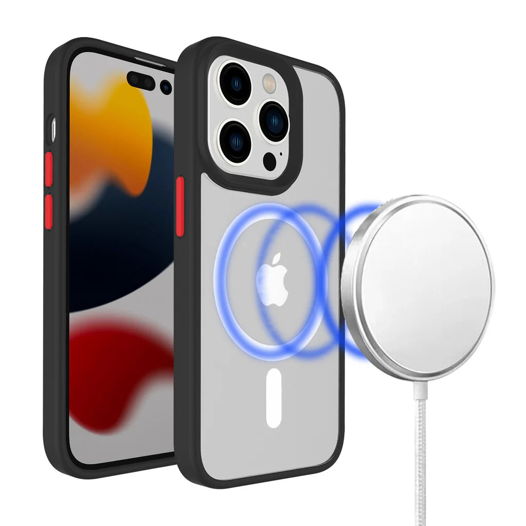HR Premium Core Colorful Buttons Thick 2Mm Hybrid Case For iPhone 13 / 14 HR Premium Core Colorful Buttons Thick 2Mm Hybrid Case For iPhone 13 / 14