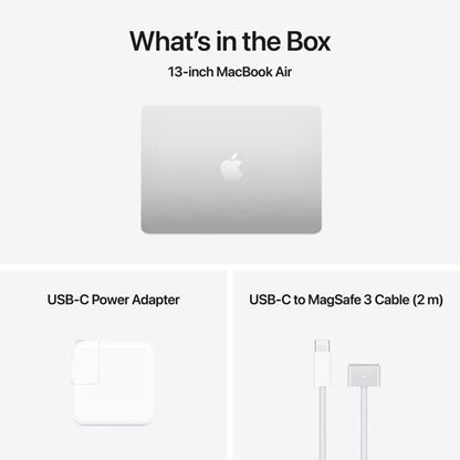 Apple MacBook Air - 13" M4 Pro chip - 10 core CPU - 8 core GPU - 16 GB RAM - 256 GB SSD - Silver