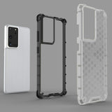 Samsung S21, S21+, S21 Ultra Honeycomb Defensive Case - Translucent