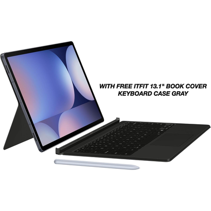 Samsung Galaxy Tab S10 FE+ (SM-X620) Tablet + Wi-Fi FREE ITFITBook Cover Keyboard Case Gray