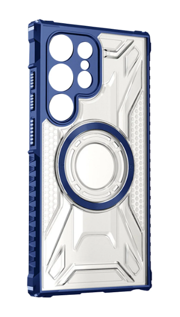 Samsung S25 Ultra Clear Blue Trim Case