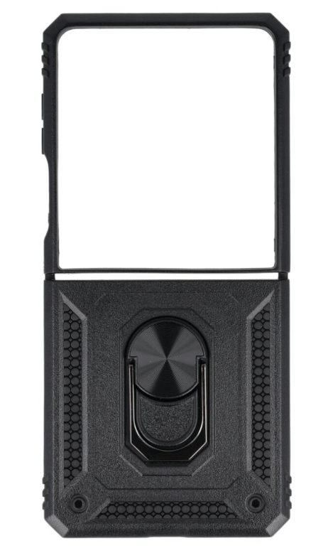 Samsung Galaxy Z Flip7 case Black Ring Armor Back