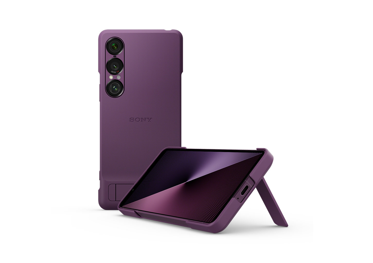 SONY Xperia 1 ⅶ 本体 ケース付き Original Sony Xperia 1 VII Case with Stand XQZ-CBFS